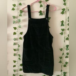 Black corduroy dress